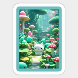 Cute Kawaii Garden Sticker